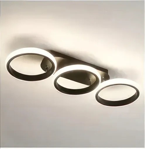 Plafoniera LED dimmerabile LED/30W/230V 3000-6500K nero Wi-Fi Tuya + telecomando