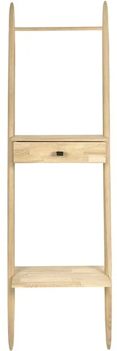 Scaffale in legno di quercia di colore naturale 30x170 cm Ebern - Villa Collection