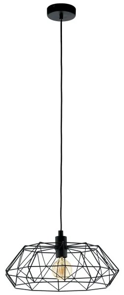 Eglo 49487 - Lampadario CARLTON 2 1xE27/60W/230V