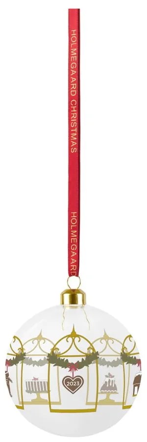 Pallina di Natale in vetro soffiata a mano ø 8 cm Annual Christmas Bauble – Holmegaard