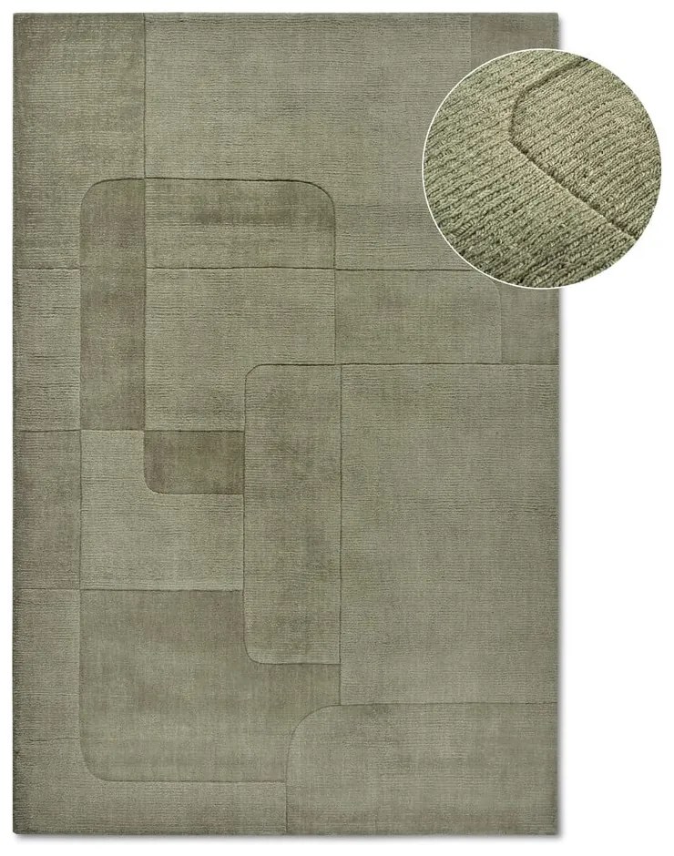 Tappeto verde in lana tessuto a mano 190x280 cm Charlotte - Villeroy&amp;Boch