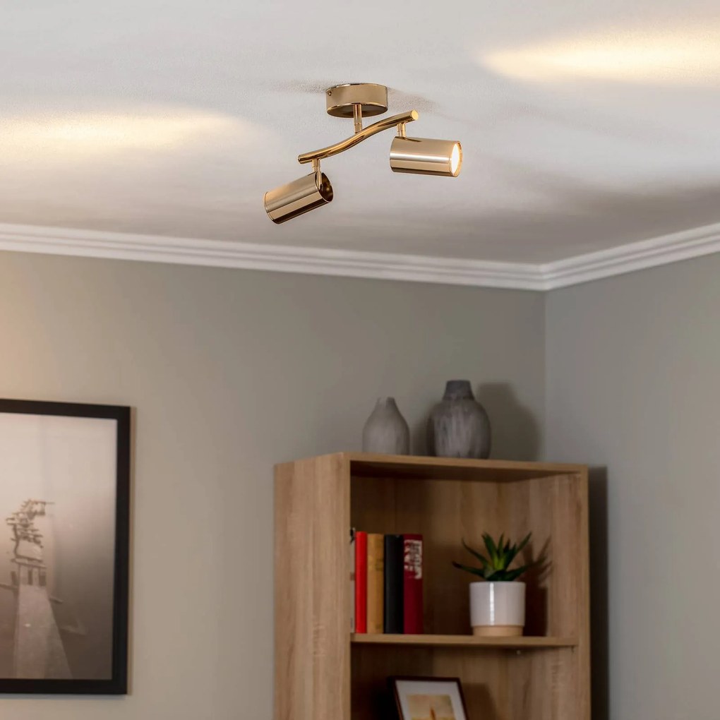 Lucea Faretto da soffitto Spotte, oro, a 2 luci