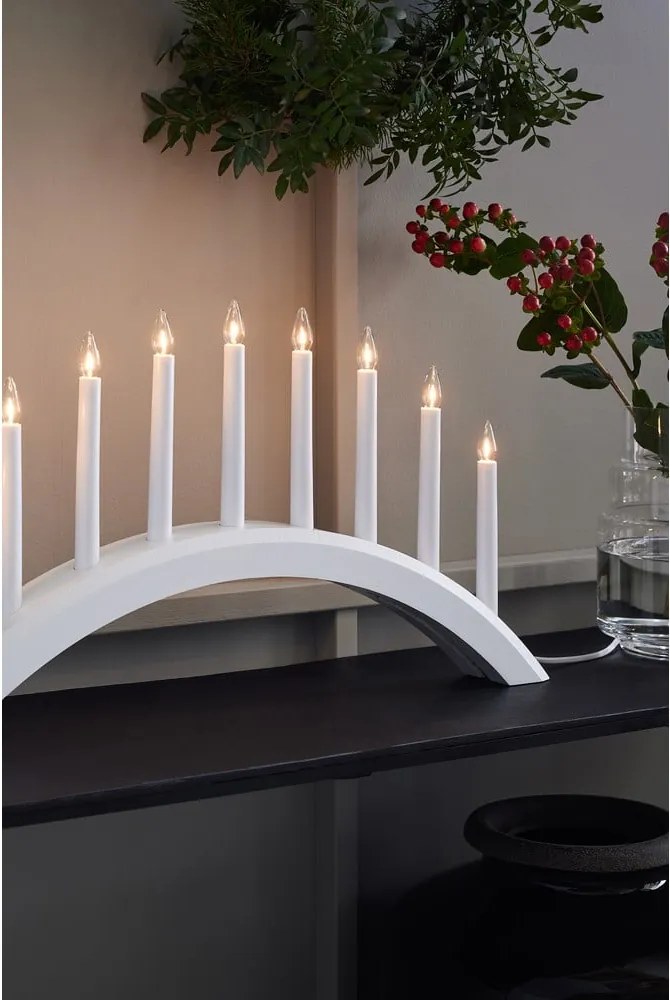 Decorazione luminosa natalizia bianca Avento - Markslöjd