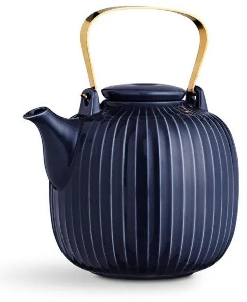 Teiera in porcellana blu scuro Hammershoi, 1,2 l Hammershøi - Kähler Design
