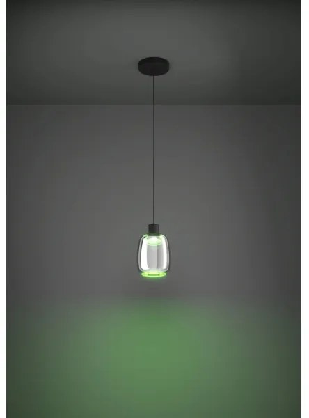 Eglo 901119 - LED RGBW Lampadario dimmerabile a sospensione con filo MOLOCHIO-Z LED/3,7W/230V nero