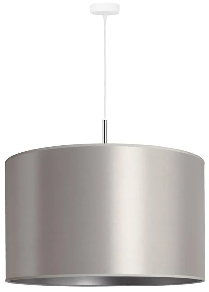 Duolla - Lampadario a sospensione con filo CANNES 1xE27/15W/230V diametro 50 cm argento
