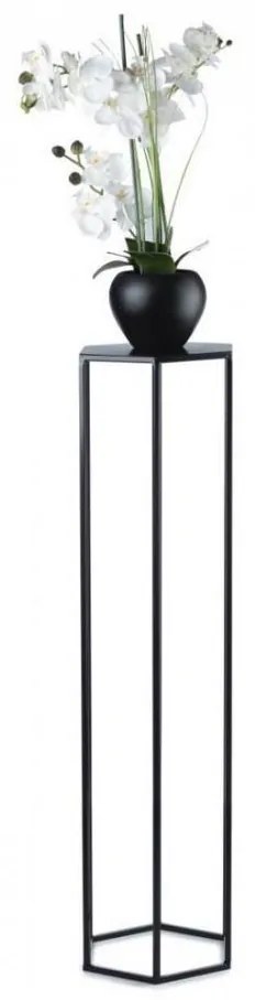 Portafiori 100x24 cm nero