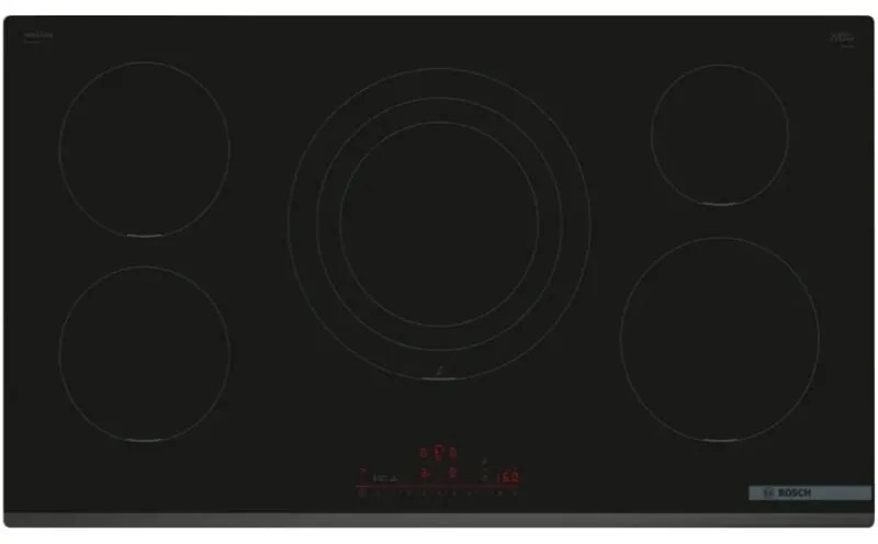 Serie 6 PIV931HC1E Piano cottura a induzione 90 cm 5 zone standard Nero. Colore del prodotto: Nero, Posizionamento dell'apparecchio: Da incasso,