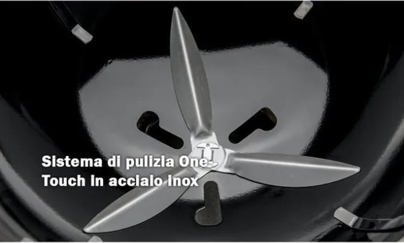 Master Touch E-5750 Weber Barbecue A Carbone 57 Cm Con Coperchio E Termometro Nero