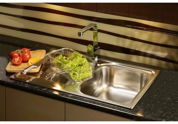 Deante ZEX_0113 - Lavello della cucina XYLO 43,5x78 cm raso