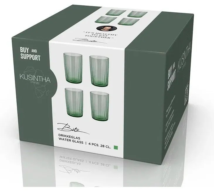 Set di bicchieri 4 pz 280 ml Kusintha – Bitz