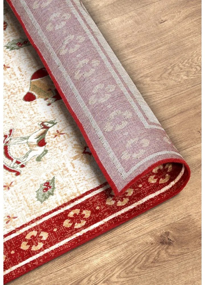 Passatoia rossa natalizia in cotone 80x200 cm Toy's Delight Red Christmas - Villeroy&amp;Boch