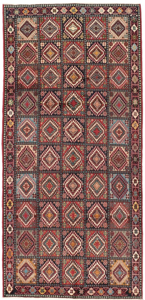 Varamin Tappeto 300 x 150 (Iran) Annodato A Mano