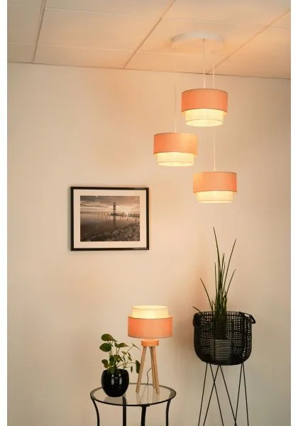 Brilagi - Lampadario a cavo ARIZONA BOHO 3xE27/15W/230V beige/bianco