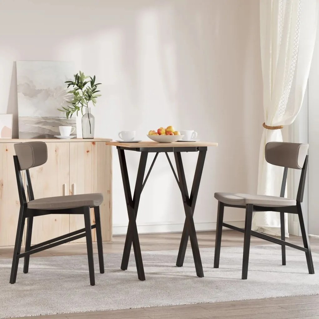 Telaio gambe a x per tavolo da pranzo 40x40x73 cm in ghisa