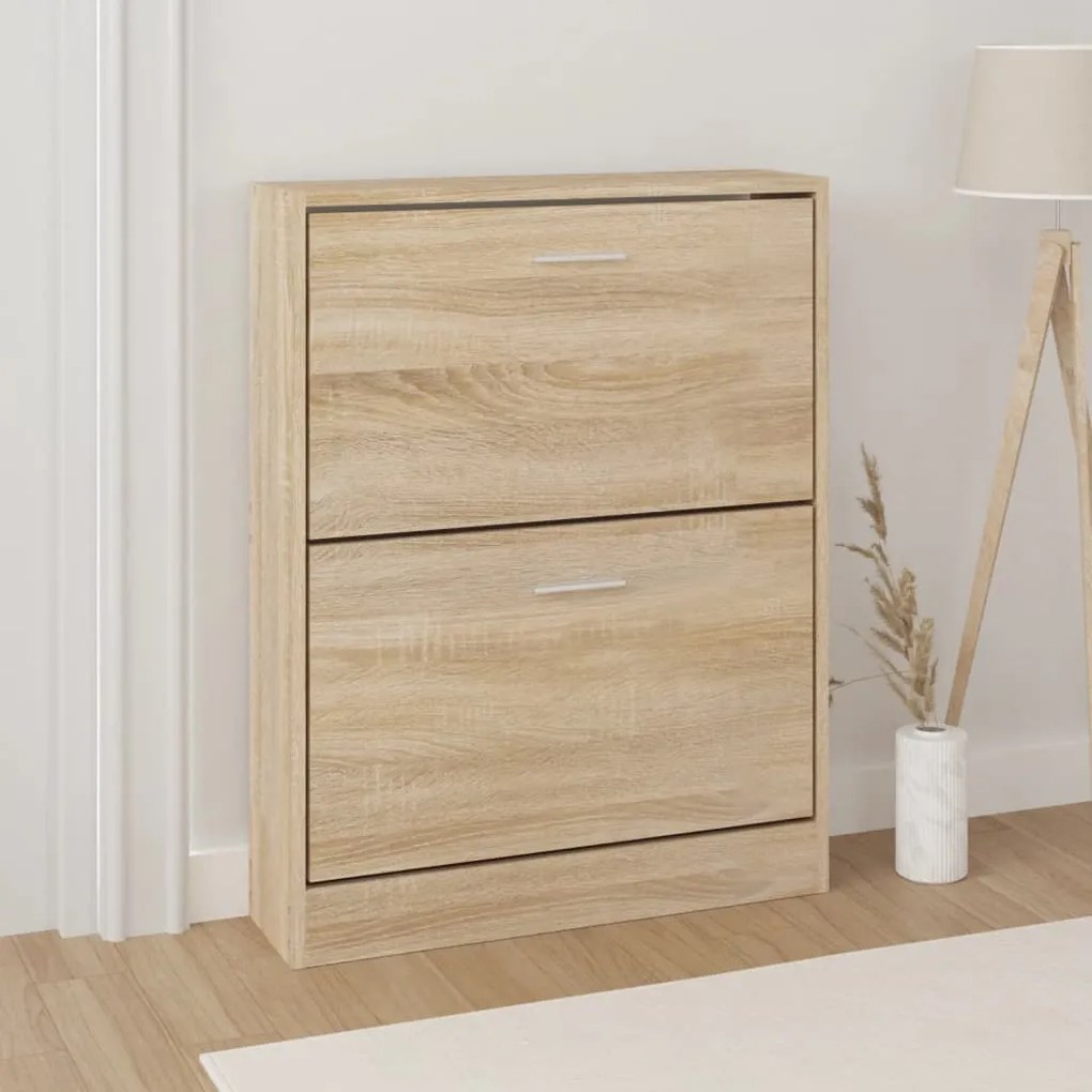 Scarpiera Rovere 59x17x81 Cm İn Legno Multistrato /