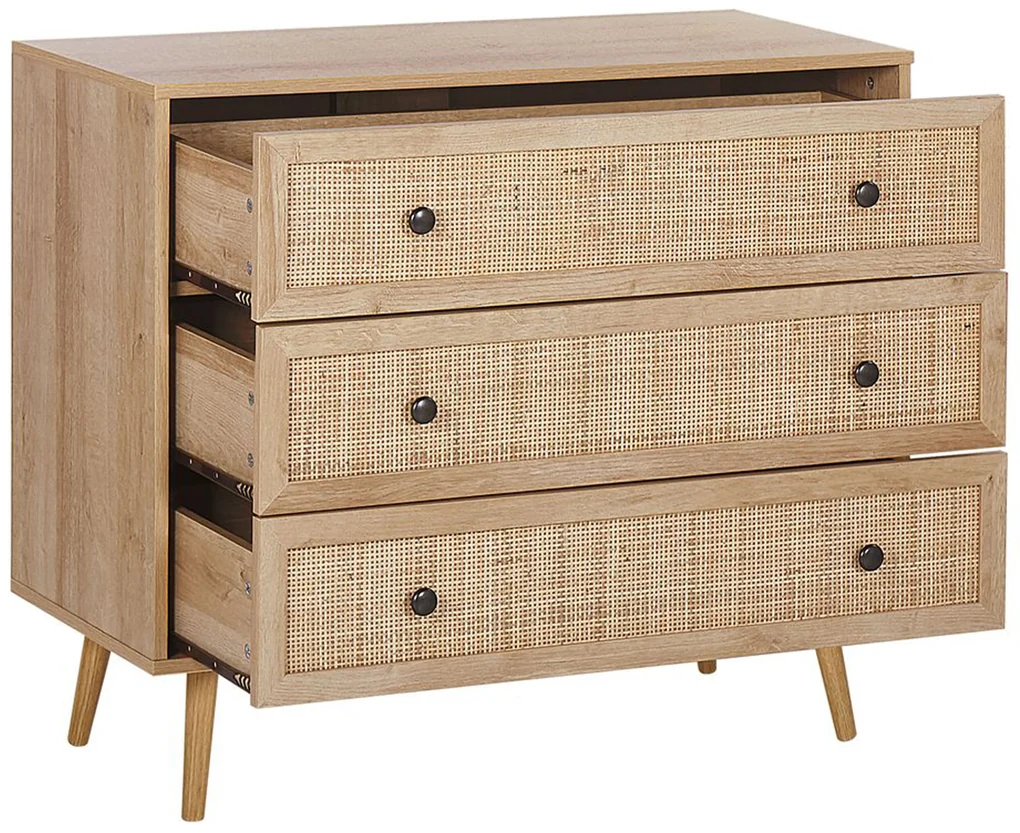 Credenza legno chiaro 140 x 40 cm LANSIN 