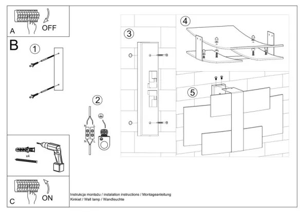 Sollux SL.0350 - Applique CELIA 2xG9/40W/230V cromo/bianco