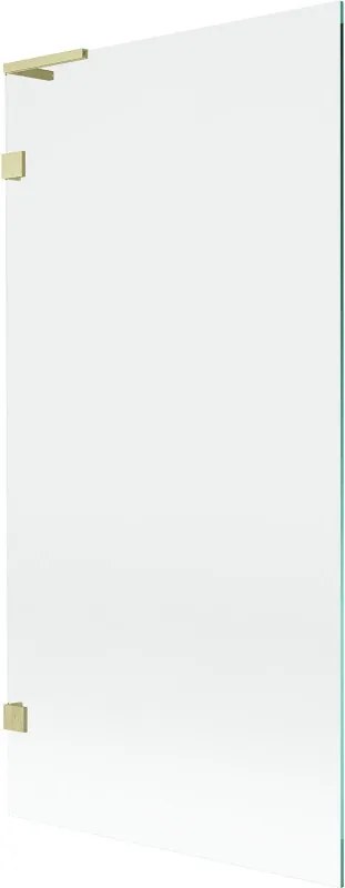Mexen Lunar L schermo per vasca da bagno a 1 anta 90 x 150 cm, trasparente, oro spazzolato - 897L-090-000-55-00