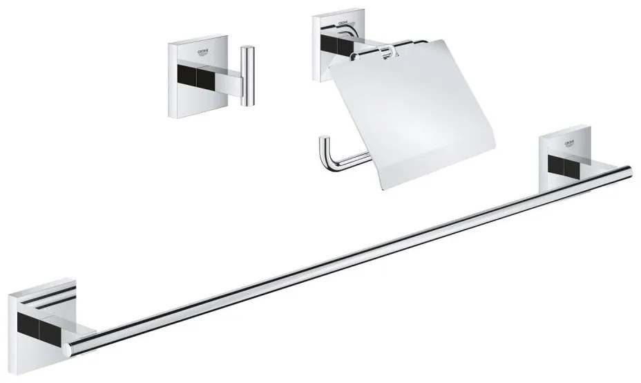 GROHE 41124000 - Set di accessori START CUBE 558 mm, cromo lucido