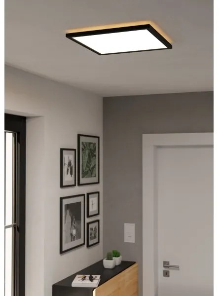 Eglo 901456 - Lampada LED dimmerabile da esterno ROVITO-R 17,6W/230V 39x39cm IP44 nero + +TC