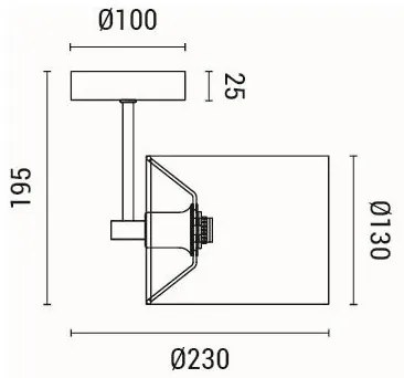 Applique 1xE14/15W/230V