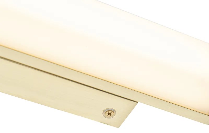 Applique da parete per bagno in ottone 32 cm con LED IP44 - Cascada