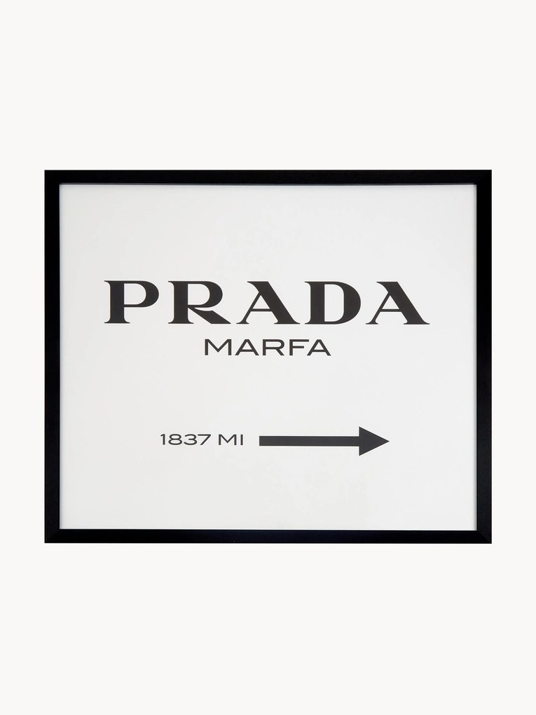 Stampa digitale incorniciata Prada Marfa