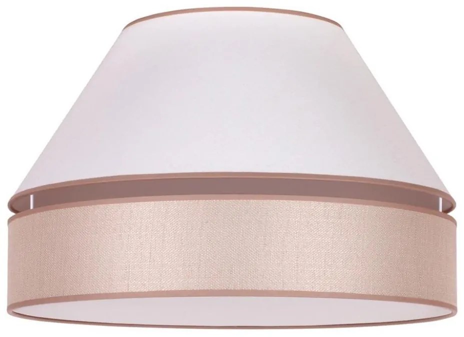 Duolla - Plafoniera AVIGNON 1xE27/15W/230V diametro 50 cm bianco/beige