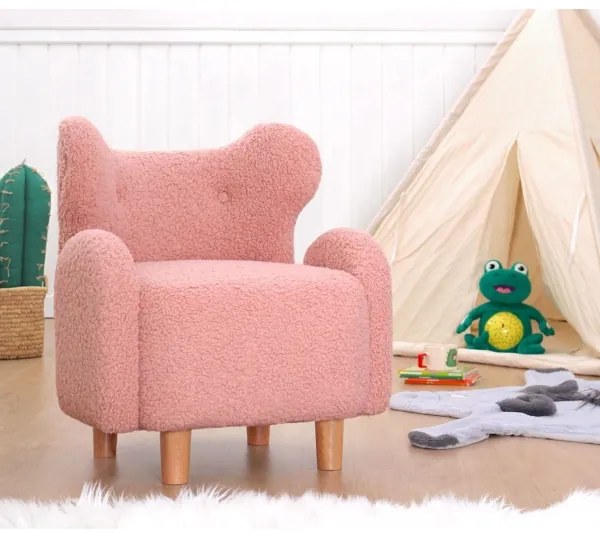 Poltroncina per bambini TOBI rosa