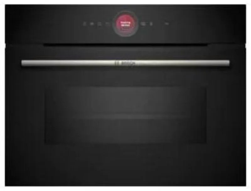 Bosch Serie 8 CMG7241B2 Forno da incasso compatto combinato a microonde 45 Litri Cleaning Assistance (idrolisi), ring digitale TFT touch Sistema di