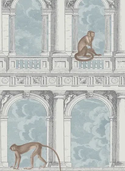 Tapete Procuratie con Vista von Cole and Son - Stone & Blue