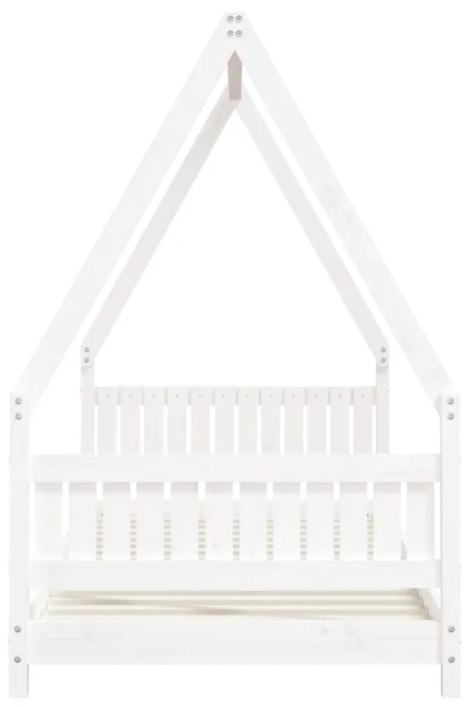 Giroletto per bambini bianco 90x200cm in legno massello di pino