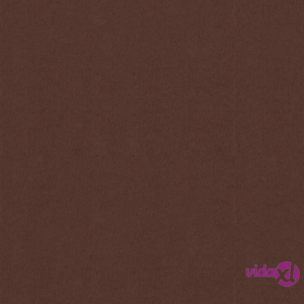 vidaXL Paravento da Balcone Marrone 90x500 cm in Tessuto Oxford