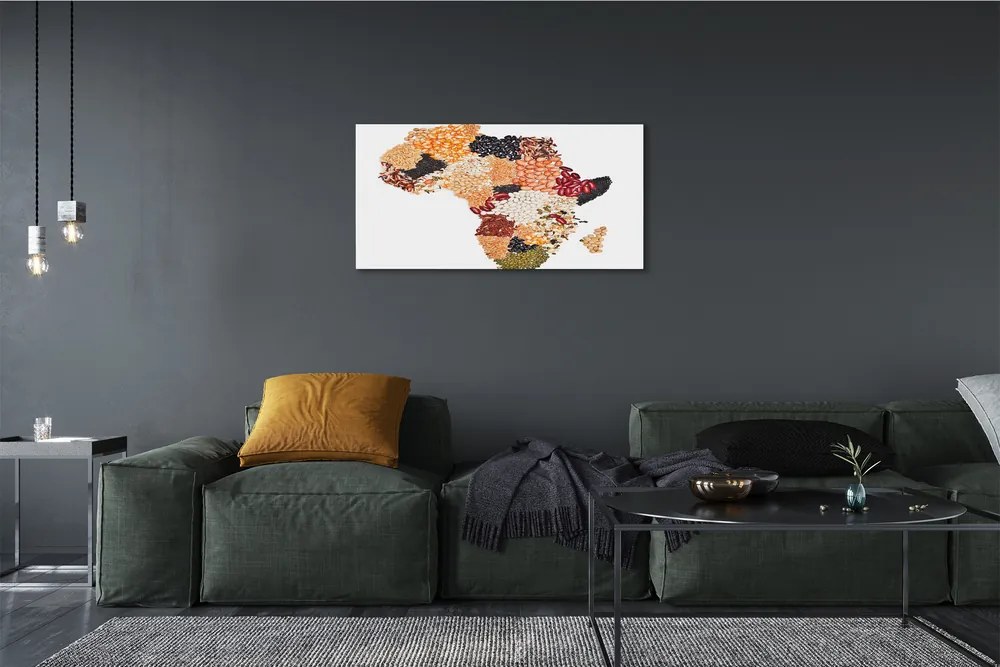 Quadro su tela Mappa delle spezie 100x50 cm