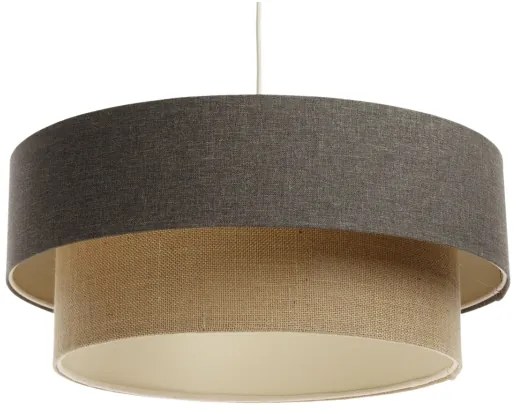Lampadario a sospensione con filo BOHO TRINITI 1xE27/60W/230V grigio/beige