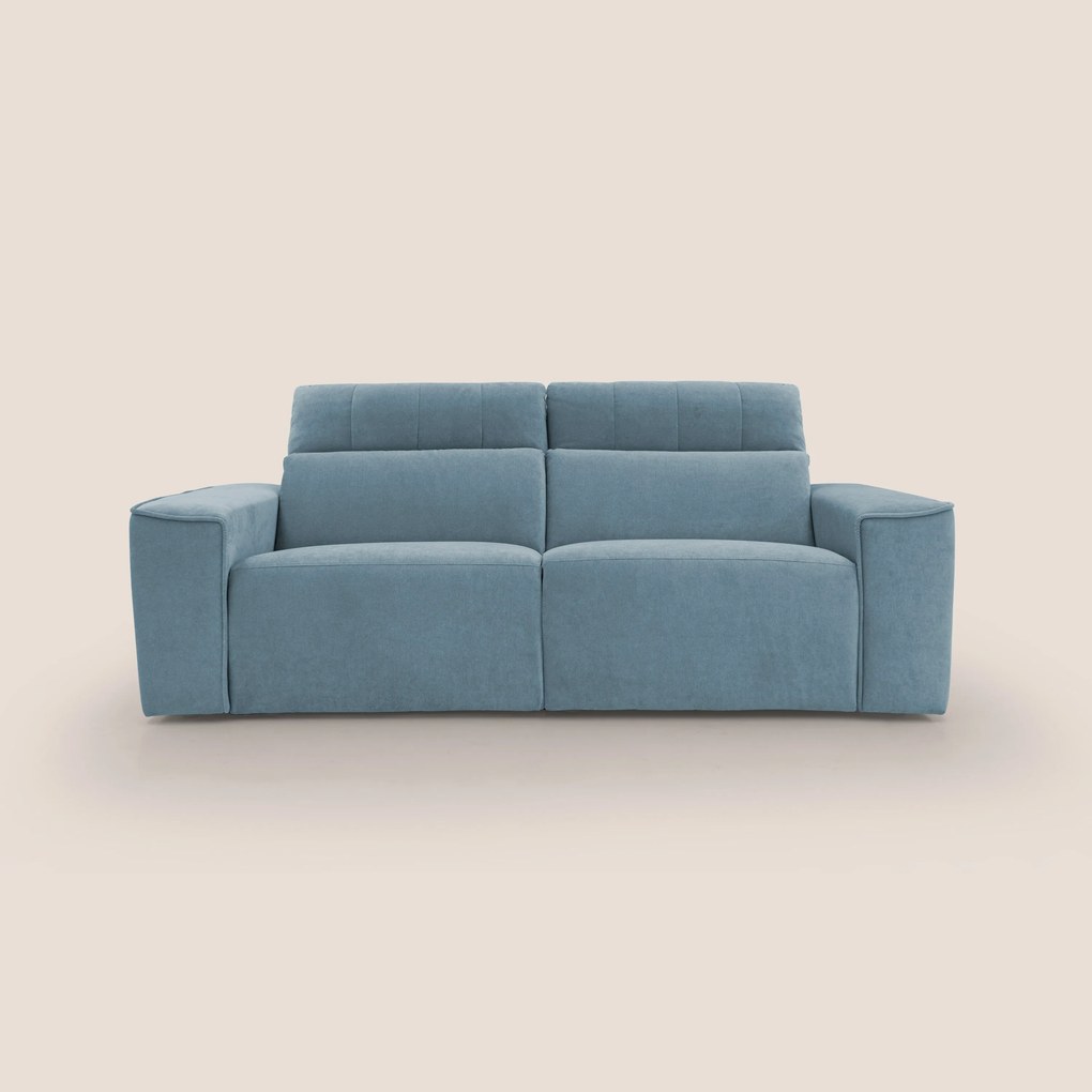 Clark Divano modulare con opzione relax elettrico in tessuto smacchiabile impermeabile T17