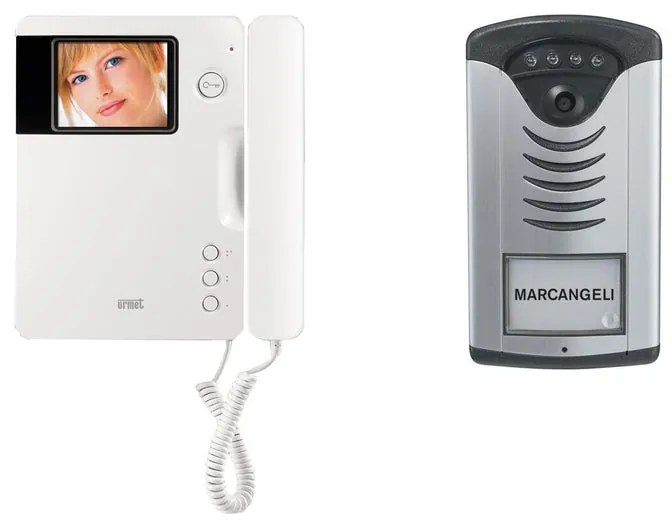 Videocitofono con filo URMET 956/71 6 fili LCD 4"