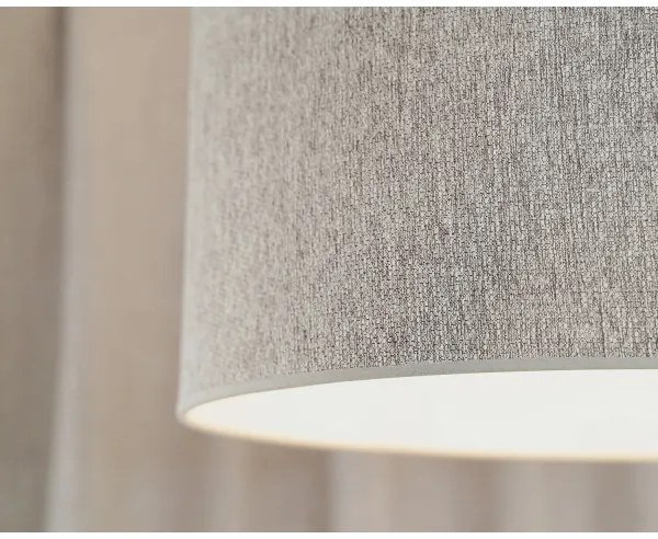 Duolla - Lampadario a sospensione con filo ROLLER ECO RECYCLING 1xE27/15W/230V diametro 45 cm grigio