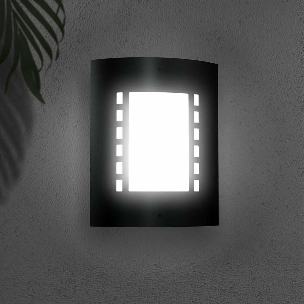 Applique Nera E27 da parete IP54 per esterni - serie METRO