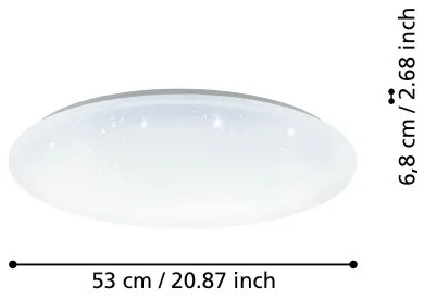 Eglo 900002 - Plafoniera LED dimmerabile TOTARI-Z LED/44,8W/230V 2700-6500K