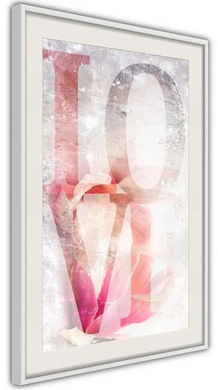 Poster  Love II  Cornice Quadri Cornice nera con pass-partout, Larghezza x Altezza Home decor 20x30