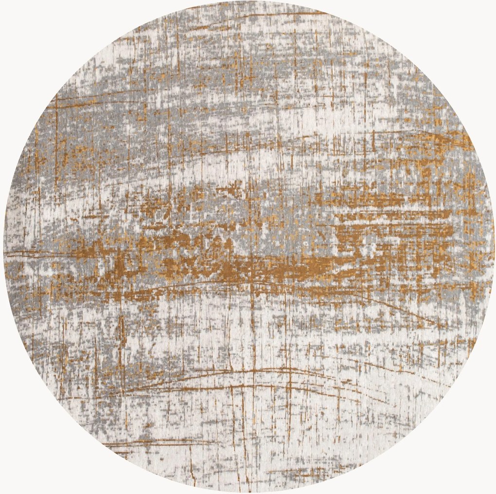 Tappeto rotondo jacquard lavabile da interno-esterno Griff