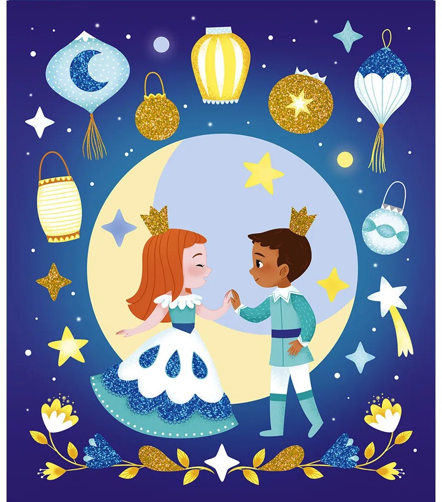 Sabbia fosforescente e glitter « Notte magica »