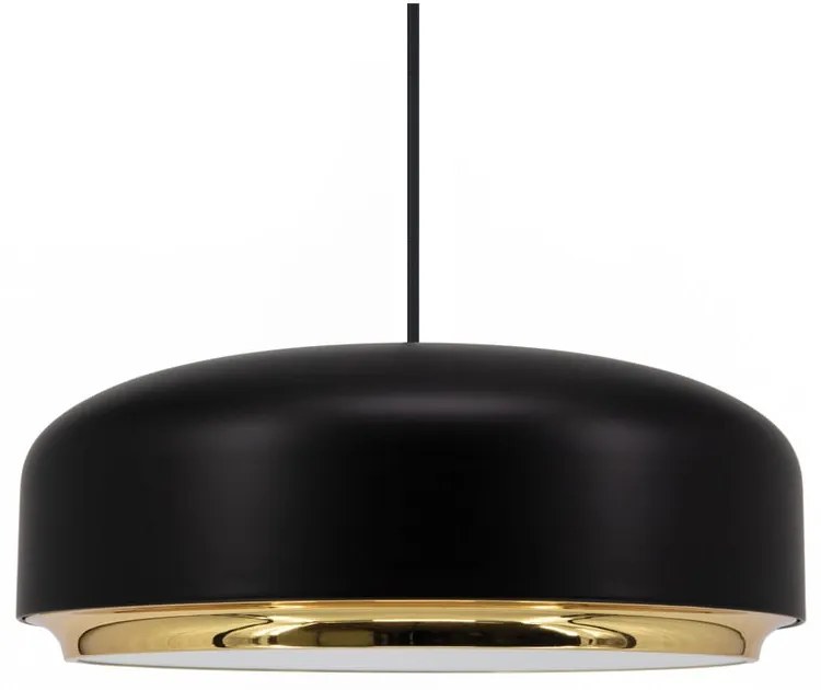 Apparecchio a sospensione LED nero con paralume in metallo ø 40 cm Hazel medium - UMAGE