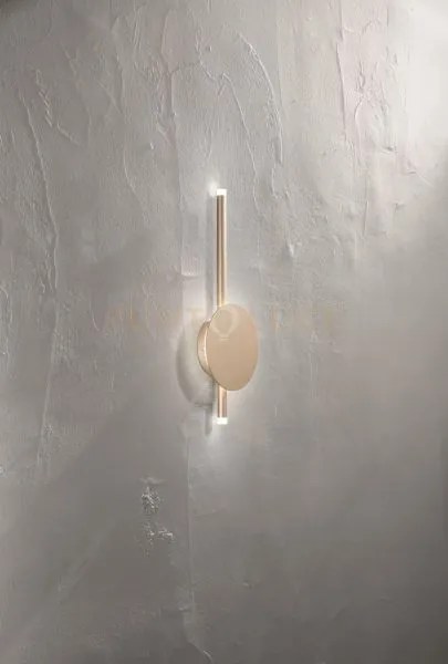 Applique james a led oro 3000k 560w 16w dimmerabile d.15cm h. 40cm