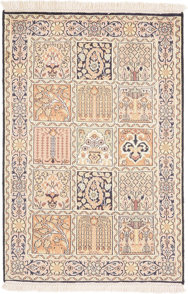 Cashmere Silk Tappeto orientale 60x100 (Indian) Annodato A Mano