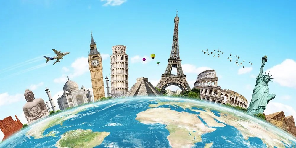 Stampa su tela – Giro del mondo