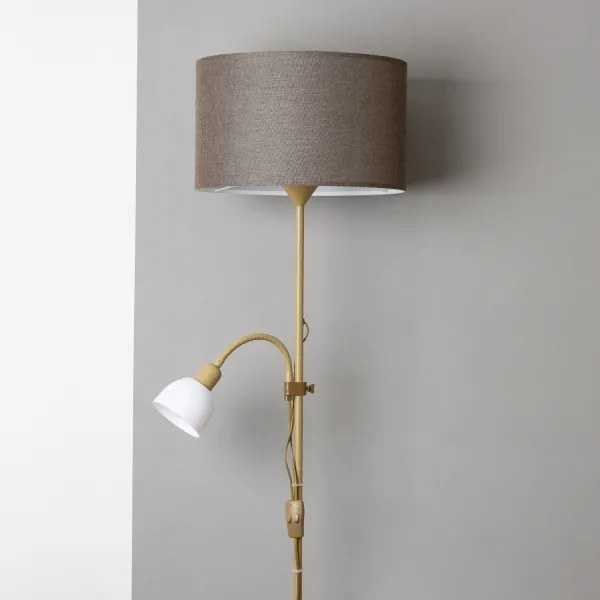 Brilagi - Lampada da terra CERIA 1xE27/100W/230V + 1xE14/25W oro/marrone