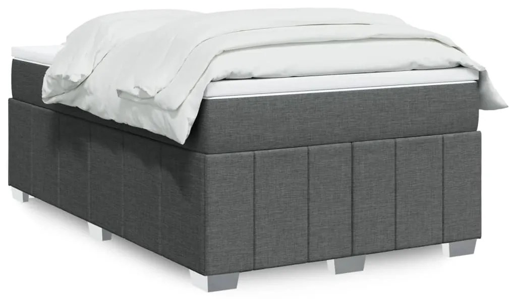 Giroletto A Molle Con Materasso Grigio Scuro 120x190cm Tessuto /